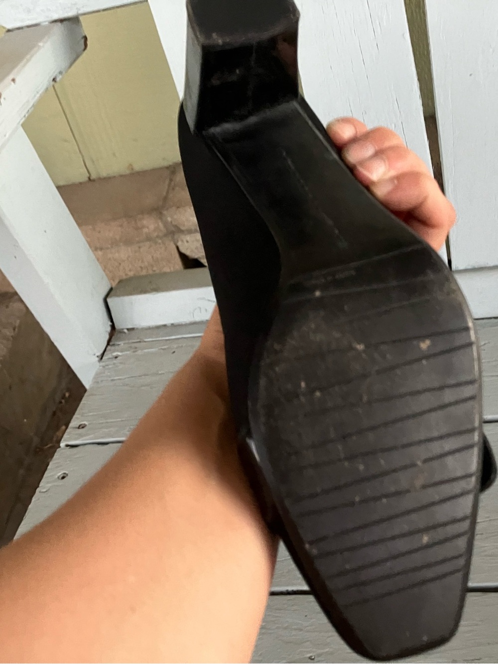 St. John Black Pumps with Gold Buckle Accent (Slim Size 9) - Picture 11 of 14